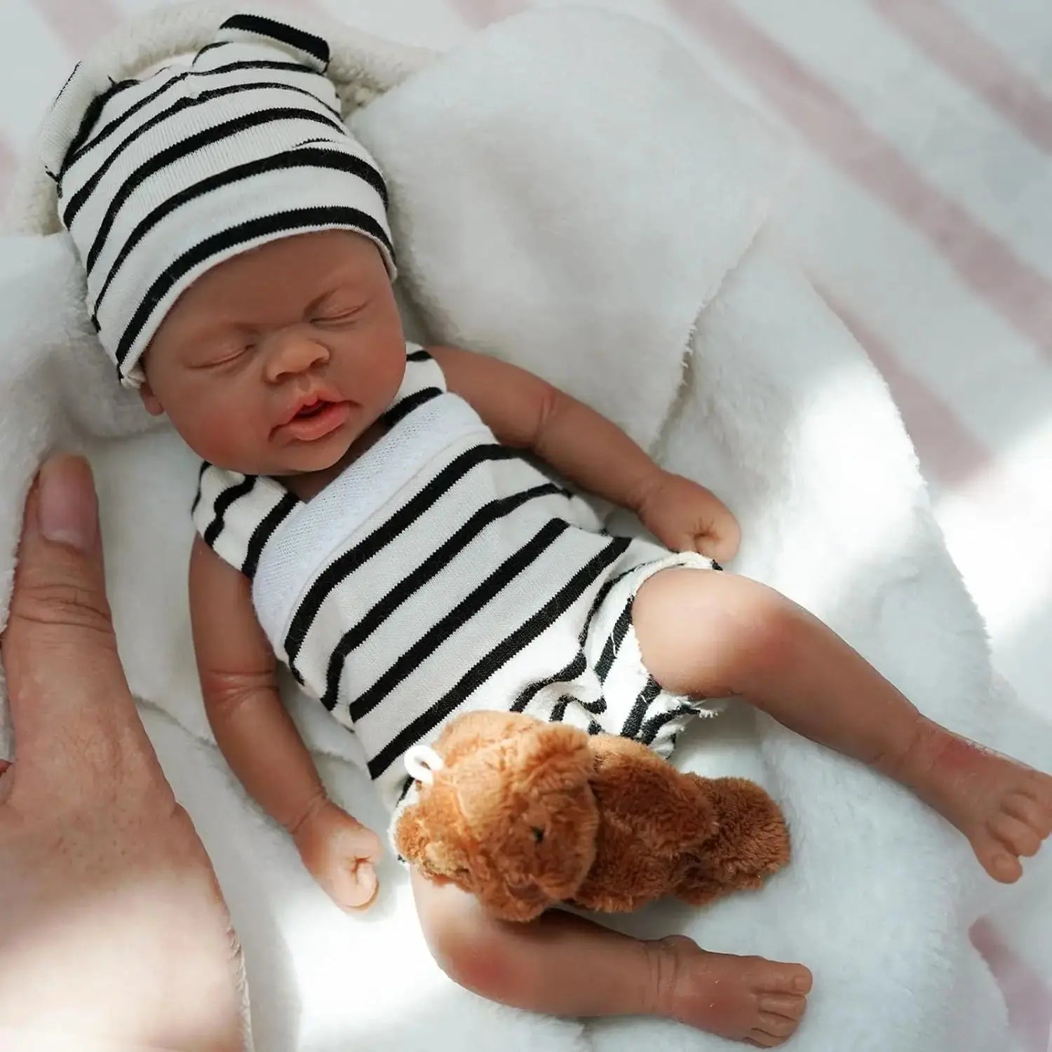 Image of Reborn Baby Dolls Full Body Silicone Baby Reborn Doll 7 Inch Lifelike