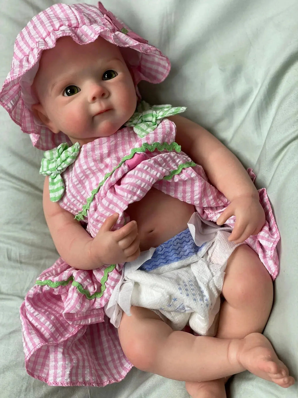 Image of Reborn Baby Dolls 18Inch Can Open Mouth Solid Silicone Bebe Reborn