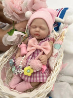 Image of Reborn Baby Dolls Miniature Babies 7" Full Body Silicone Baby Reborn