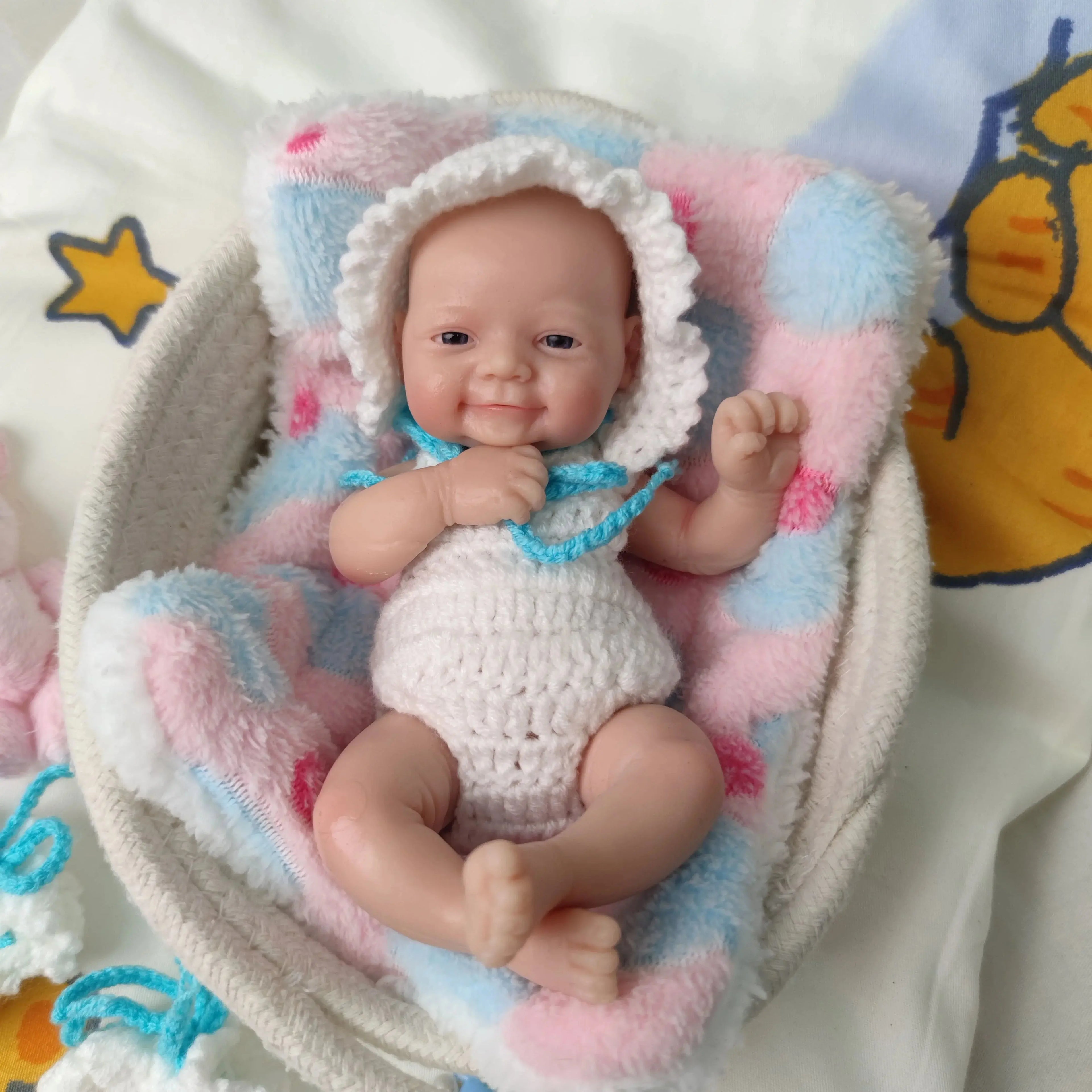 Image of Reborn Baby Dolls 7 Inch Full Body Silicone Mini Reborn Baby Doll