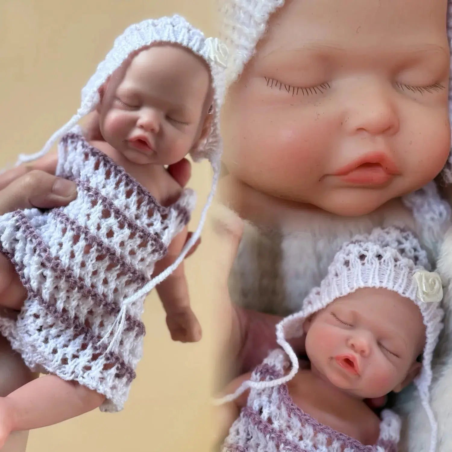 Image of Reborn Baby Dolls 10Inch Silicone Girl Reborn Doll Waterproof