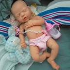 Image of Reborn Baby Dolls 12" Micro Preemie Full Body Silicone Sleeping Baby