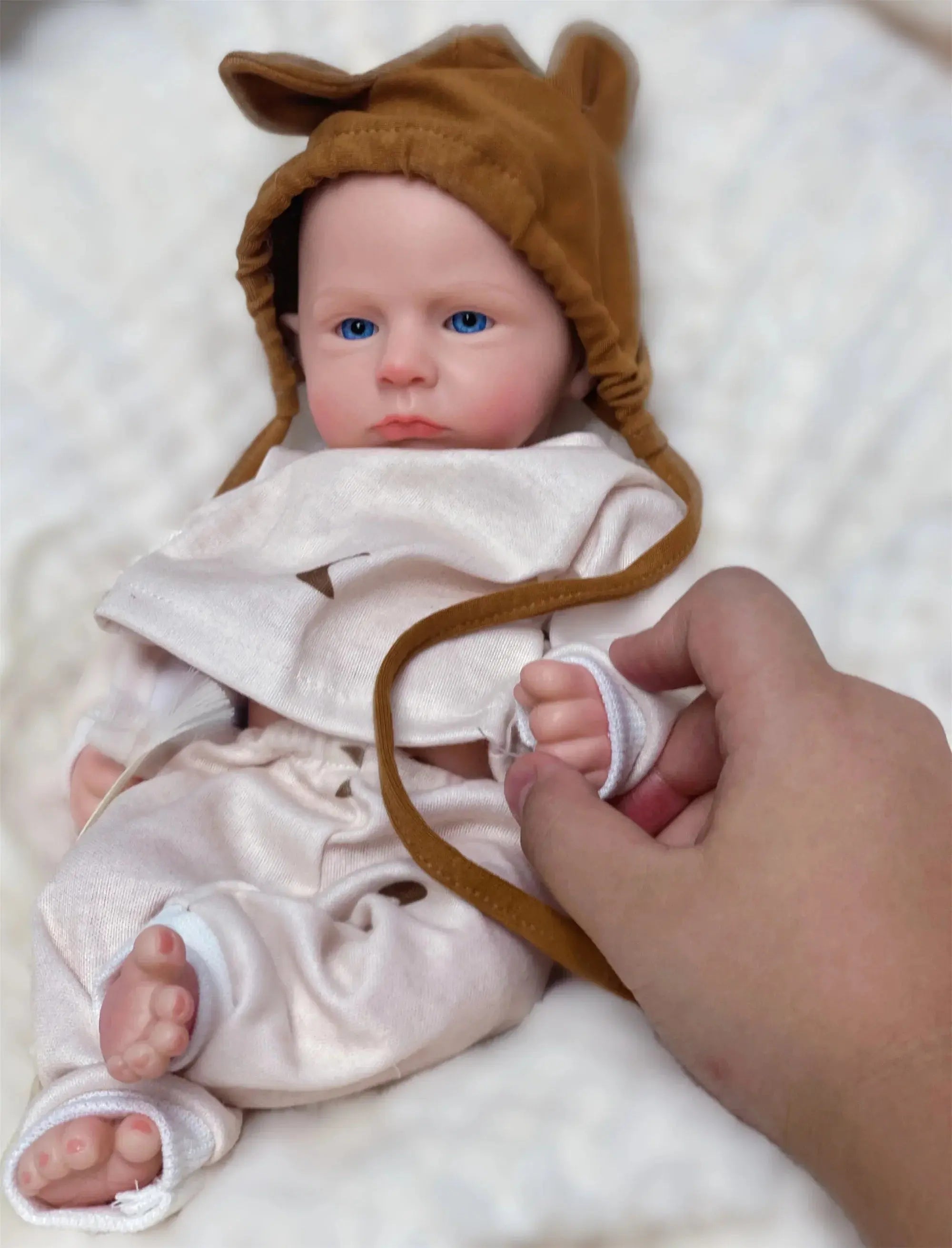 Image of Reborn Baby Dolls 33Cm Painted/Unpainted Silicone Boy Bebe Reborn