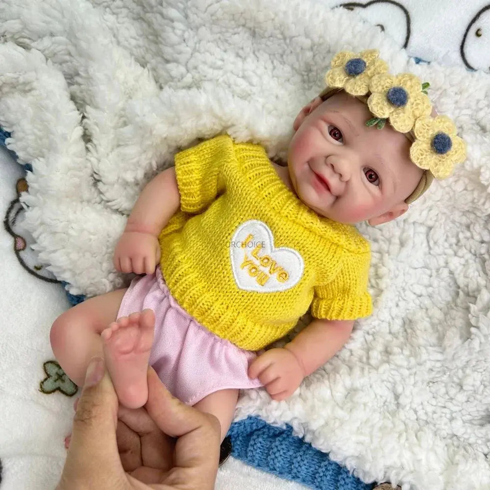 Image of Reborn Baby Dolls 12Inch Preemy Baby Girl Vivienne Full Body Soft