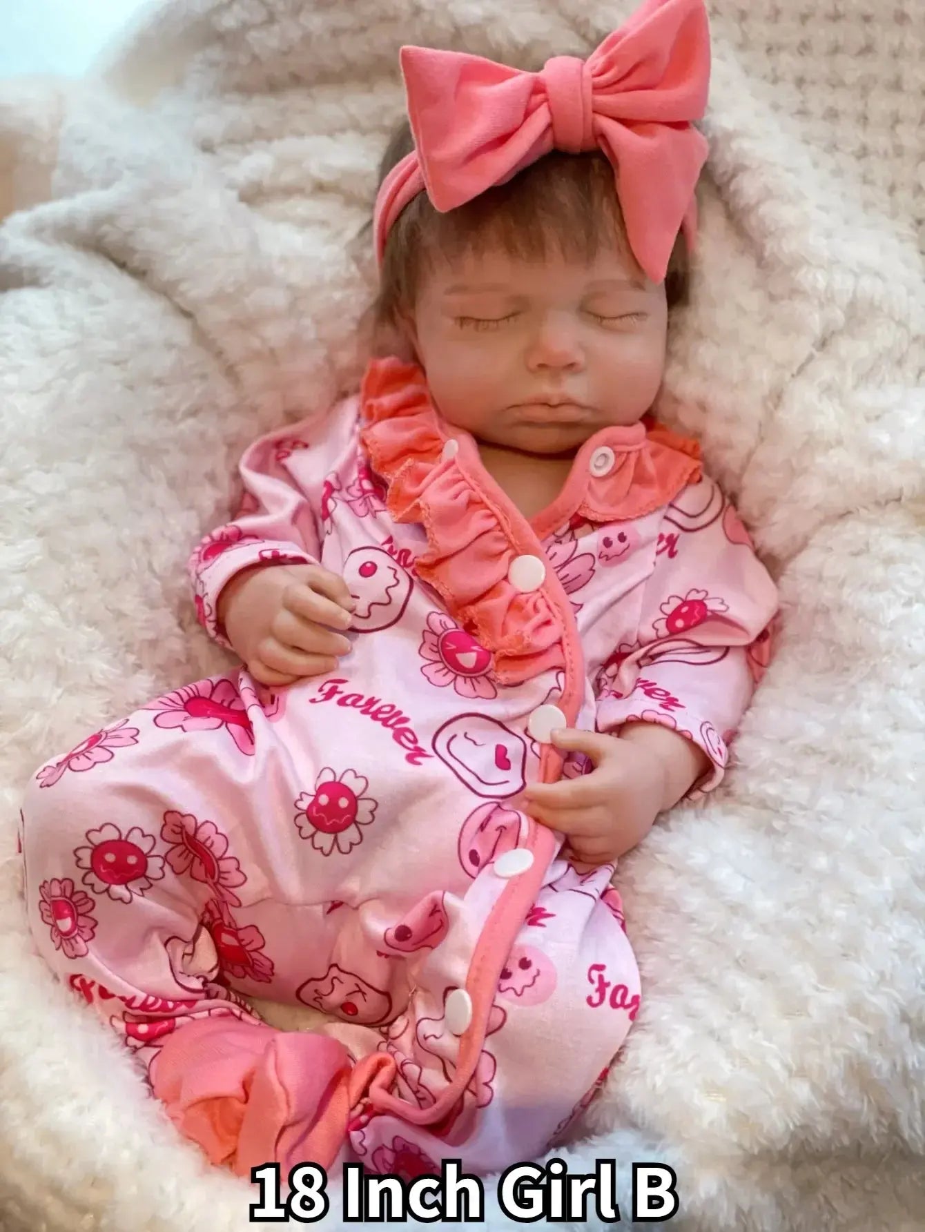 Image of Reborn Baby Dolls 18 Inch Loulou Boy Or Girl Silicone Doll 3D Painted