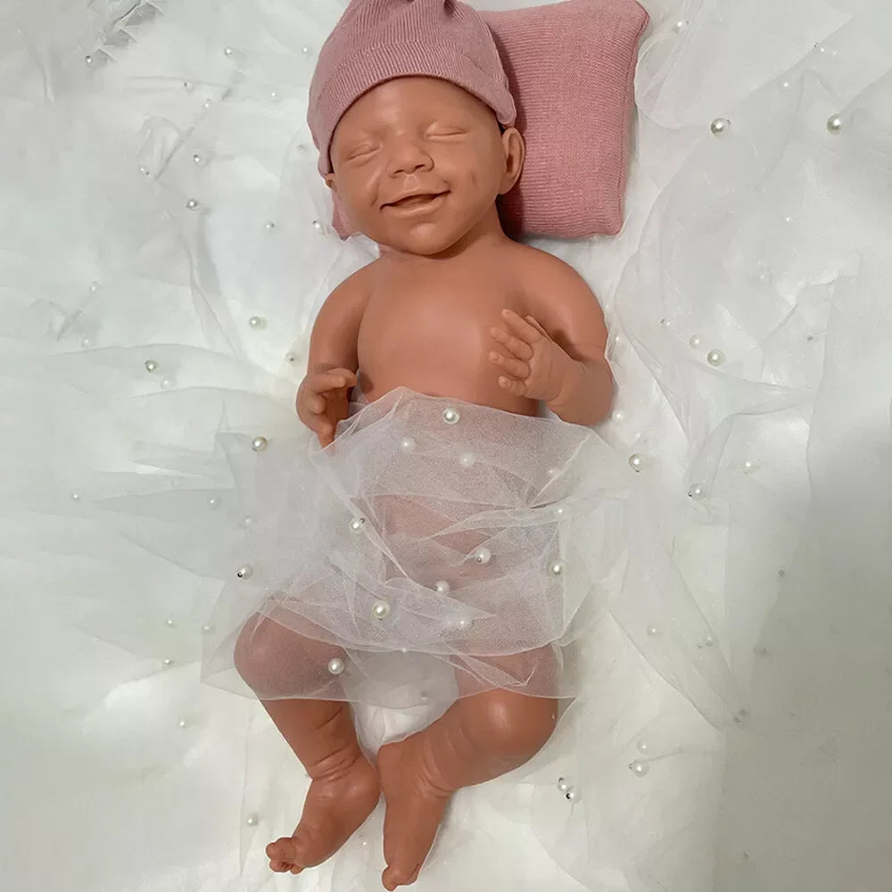 Image of Reborn Baby Dolls 100% Whole Body Silicone Reborn Baby Girl April