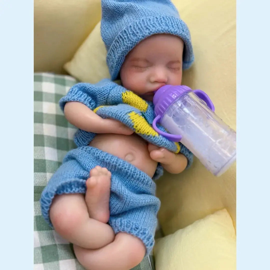 Image of Reborn Baby Dolls 13Inch Close Eyes & Open Mouth Levi Full Body