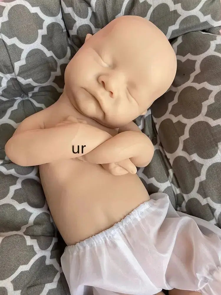 Image of Reborn Baby Dolls 17 Inch Strechable Super Soft Marshmallow Platinum