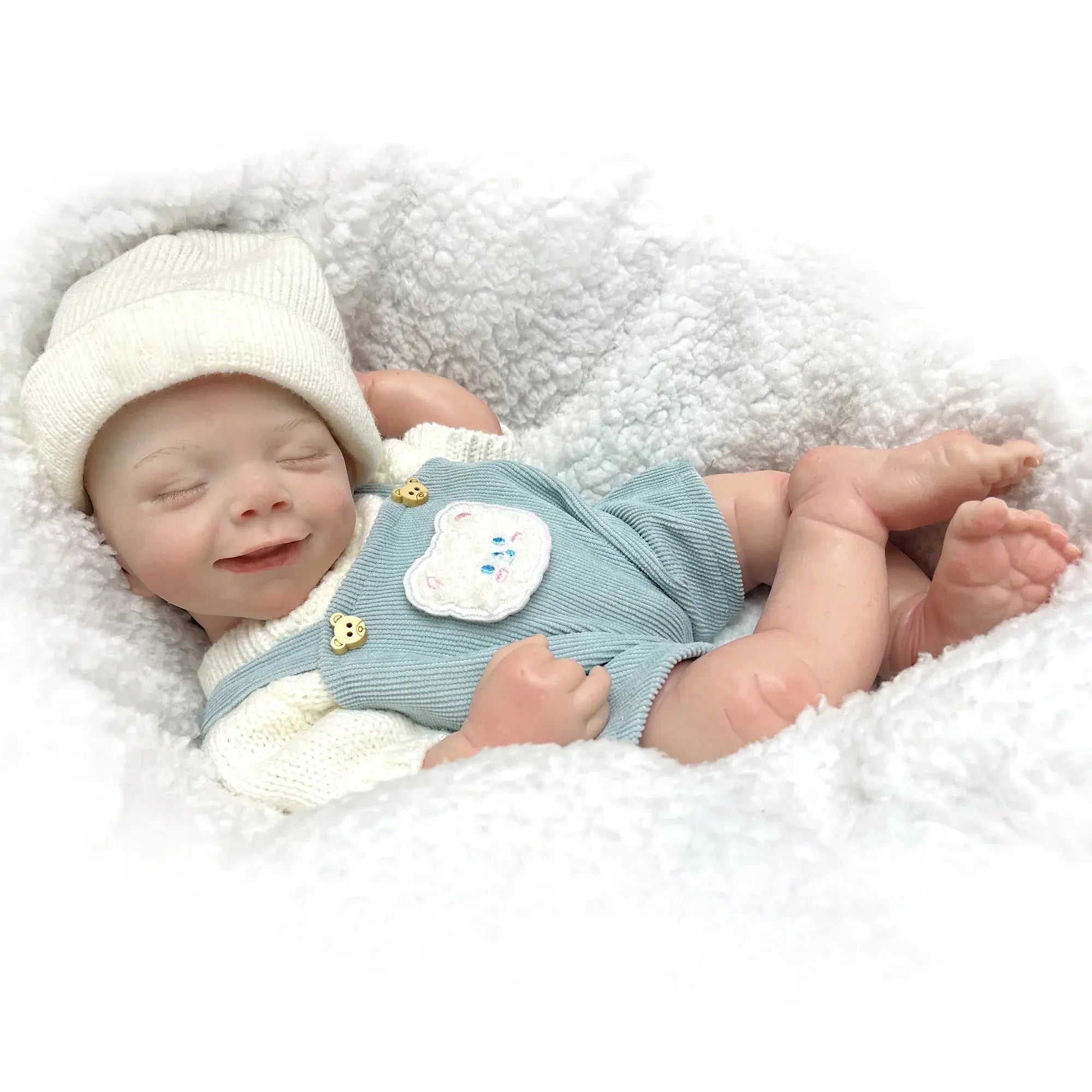Image of Reborn Baby Dolls 42Cm April Whole Body Solid Silicone Bebe Reborn
