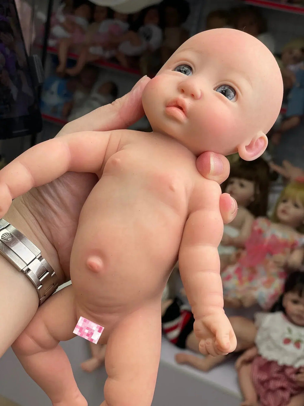 Image of Reborn Baby Dolls 28Cm Soft Full Body Solid Silicone Reborn Dolls