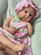 Image of Reborn Baby Dolls 18Inch Can Open Mouth Solid Silicone Bebe Reborn