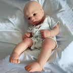 Image of Reborn Baby Dolls Artist Reborner Painted 16" Weighted Soft Platinum