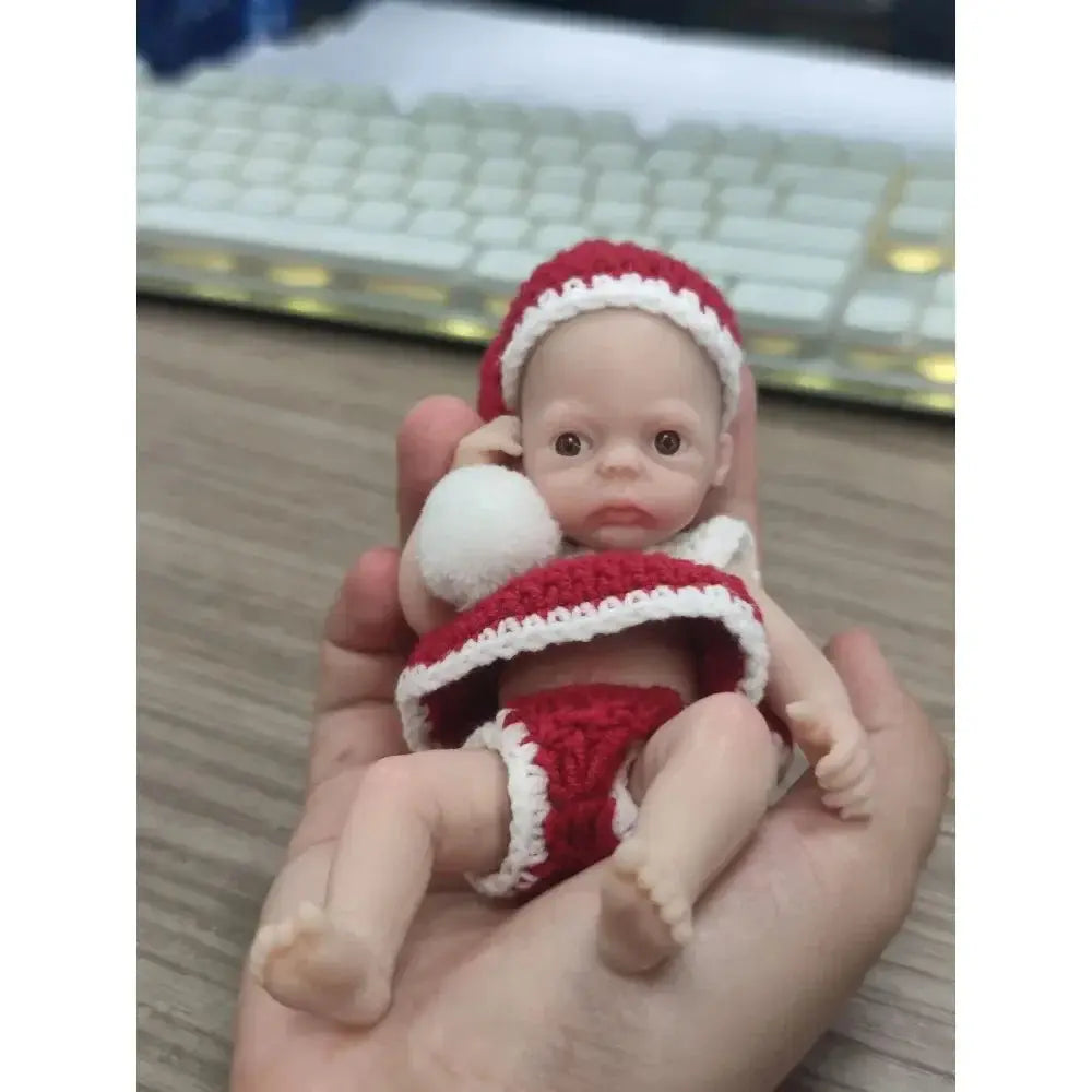Image of Reborn Baby Dolls 4.5 Inch Miniature Babies Full Silicone Reborn Baby