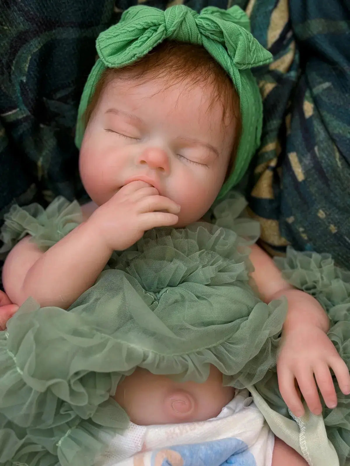 Image of Reborn Baby Dolls 20Inch Open Mouth Silicone Girl Reborn Full Solid