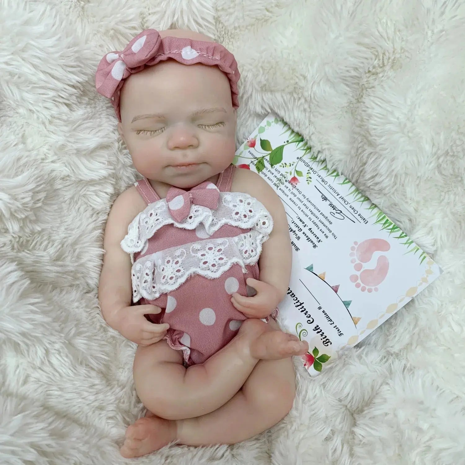 Image of Reborn Baby Dolls 13Inch Open Mouth Reborn Dolls Pascale Bebe Girl