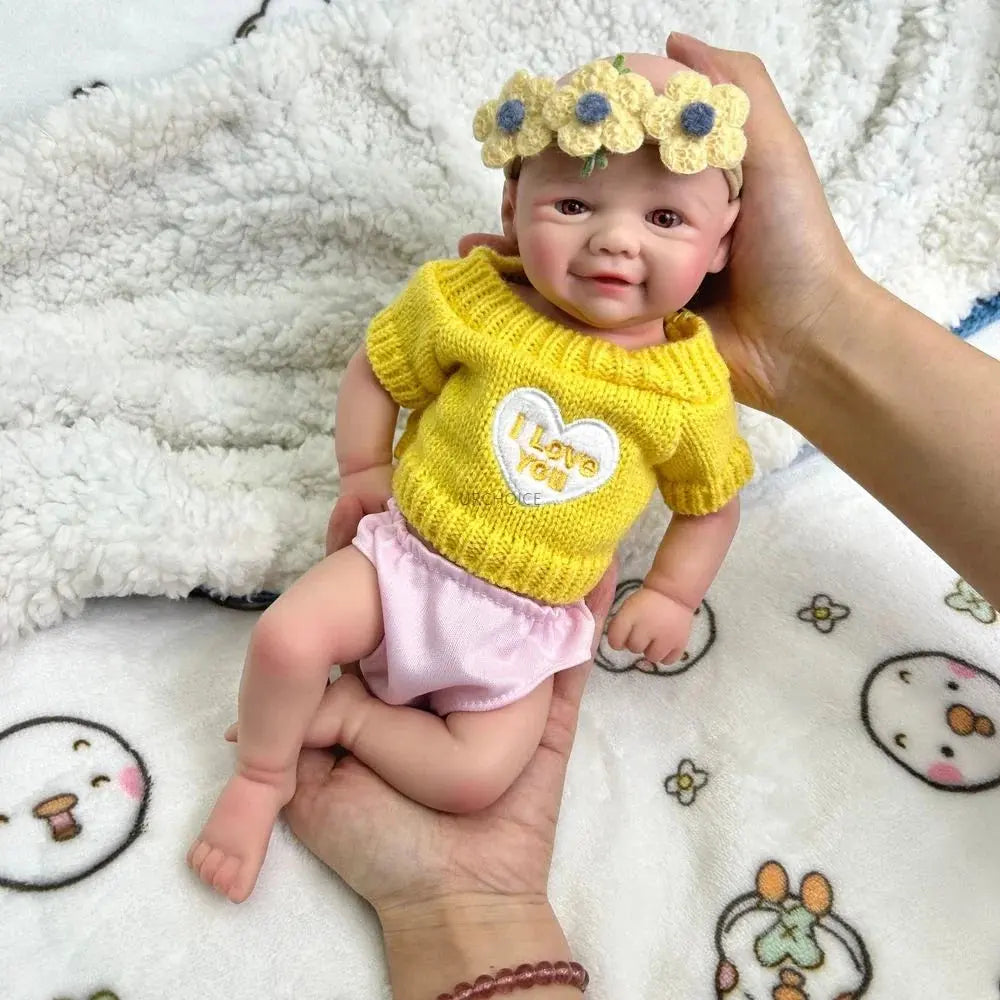Image of Reborn Baby Dolls 12Inch Preemy Baby Girl Vivienne Full Body Soft
