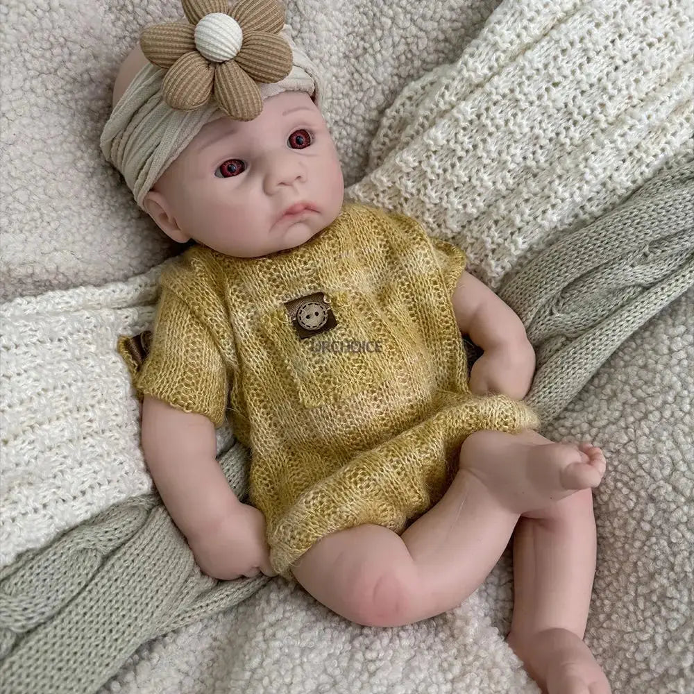 Image of Reborn Baby Dolls Handmade 16Inch Lifelike Silicone Reborn Baby Boy