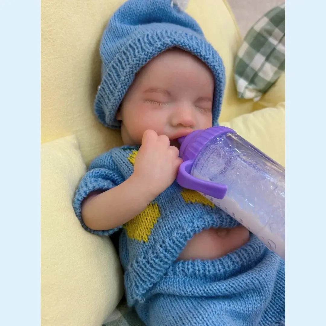 Image of Reborn Baby Dolls 13Inch Close Eyes & Open Mouth Levi Full Body