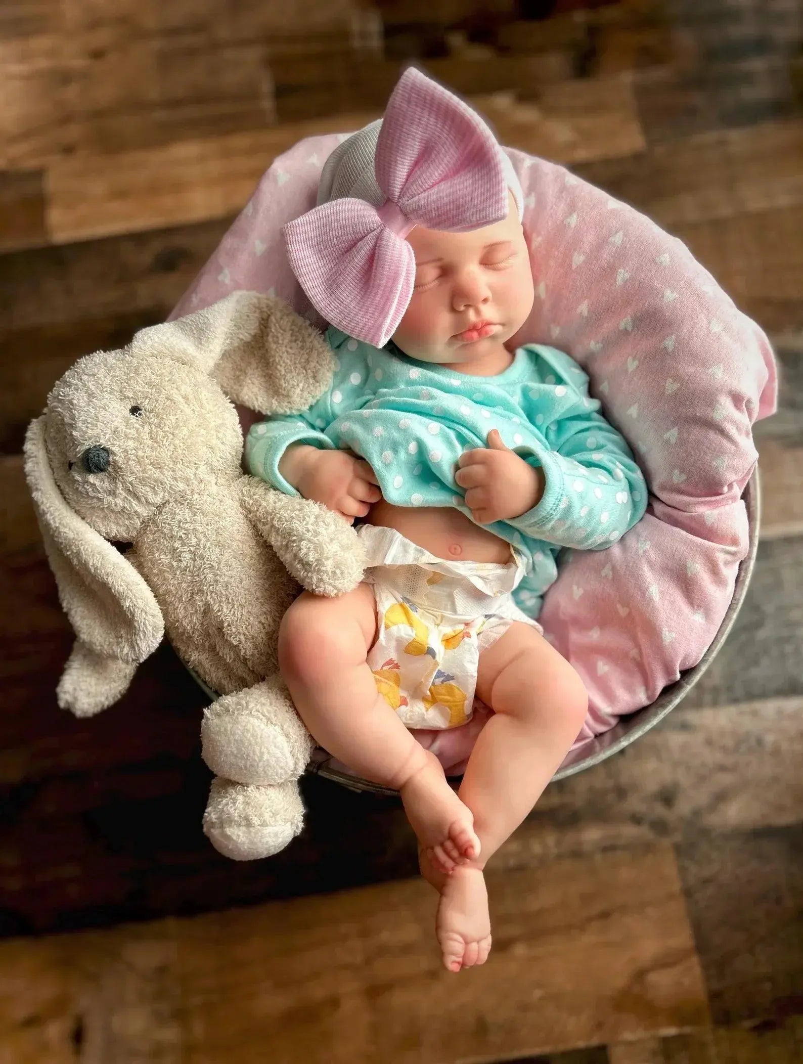 Image of Reborn Baby Dolls 18Inch Can Open Mouth&Washable Full Body Silicone
