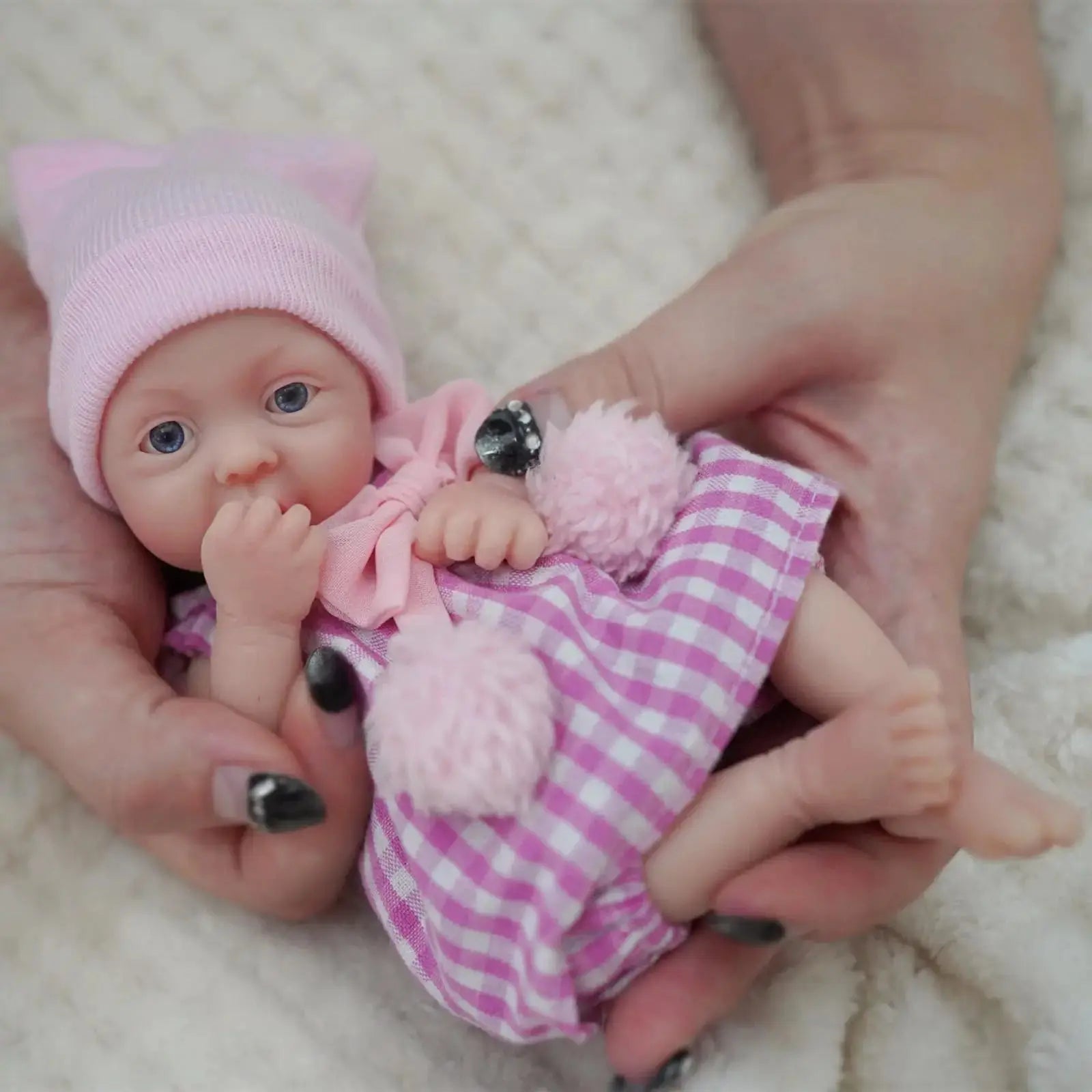 Image of Reborn Baby Dolls Reborn Baby Doll 7 Inch Silicone Doll Girl Zora