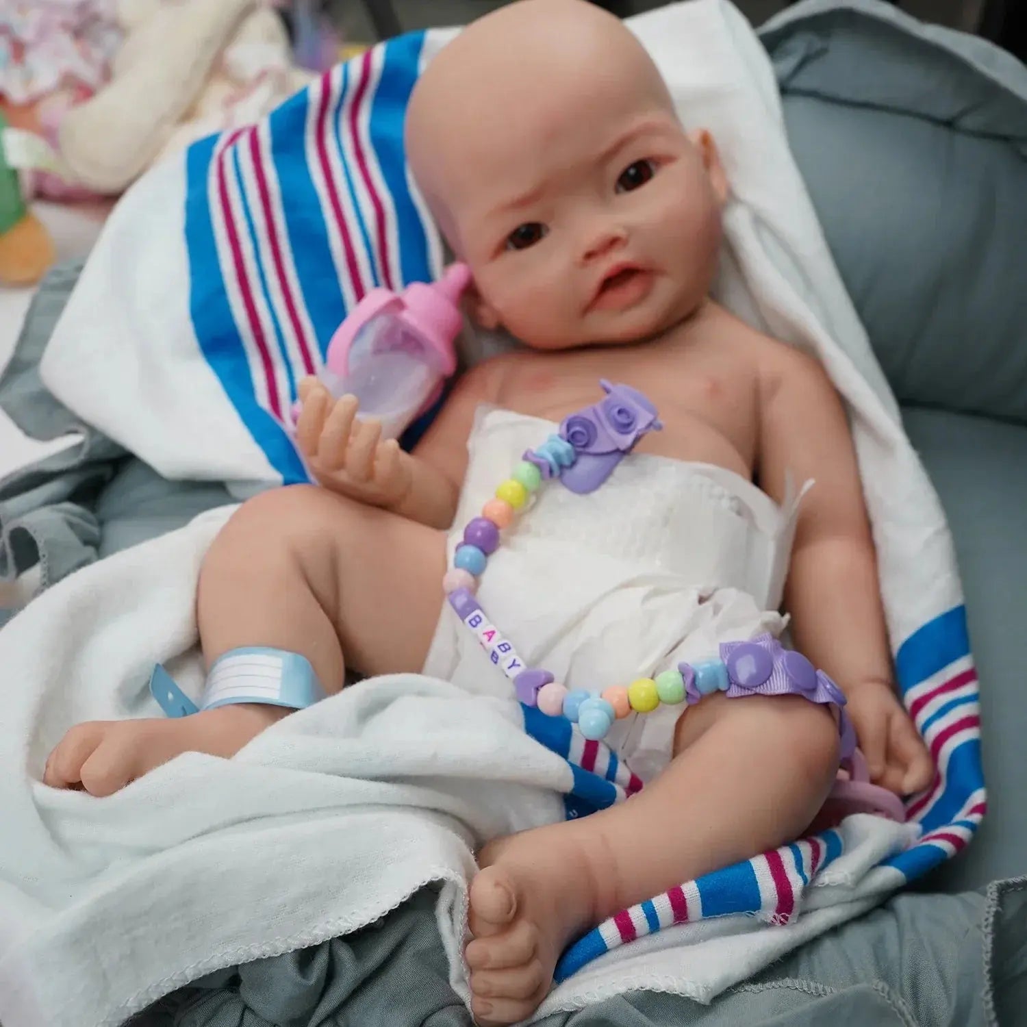 Image of Reborn Baby Dolls 17"  Full Soft Silicone Reborn Baby Dolls,