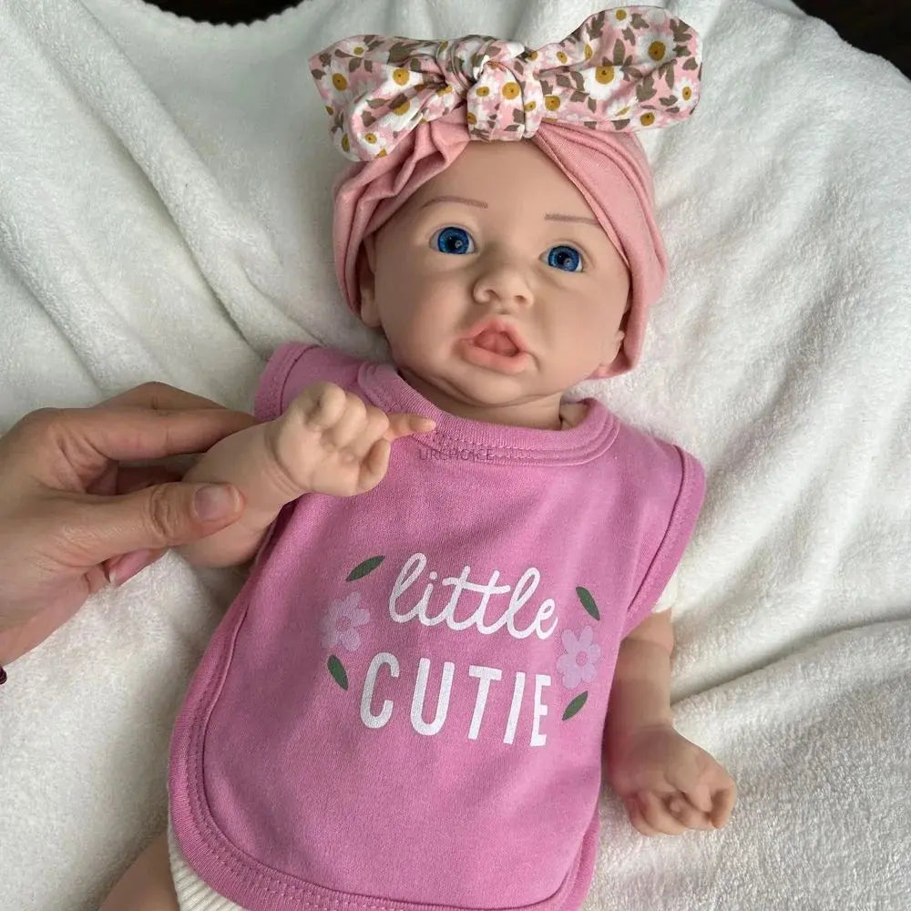 Image of Reborn Baby Dolls Handmade 45Cm Lifelike Full Body Soft Silicone