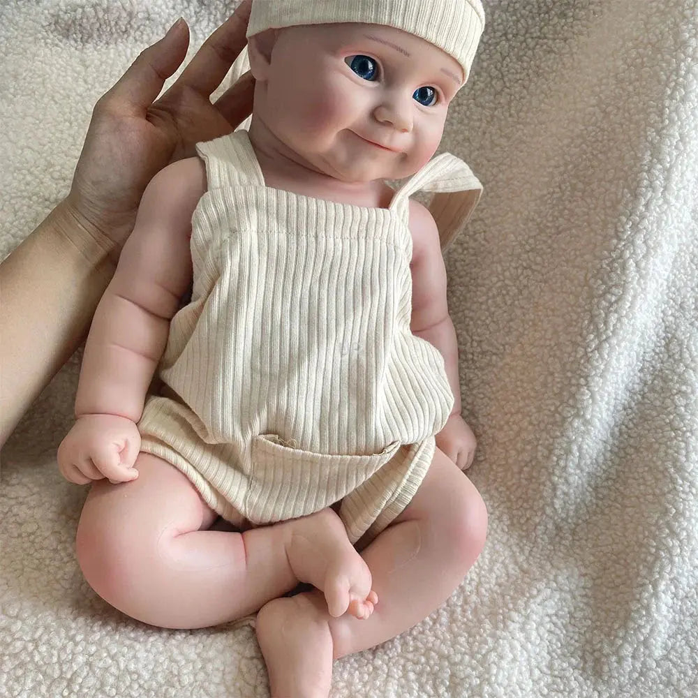 Image of Reborn Baby Dolls 20 Inch Pinky Girl Maddie Lifelike Silicone Reborn