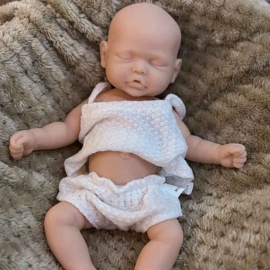 Image of Reborn Baby Dolls 10Inch Sleeping Silicone Bébé Reborn Girl Doll With