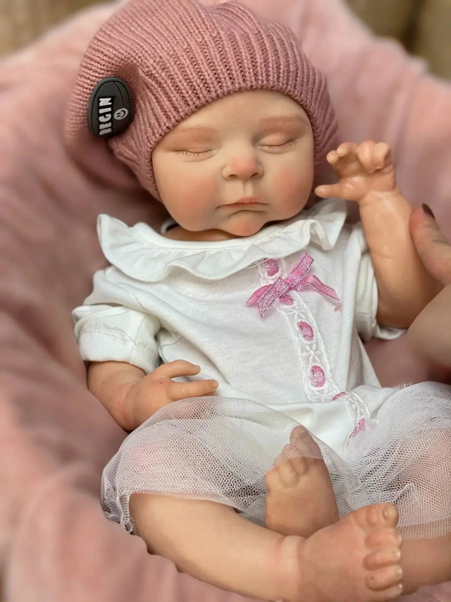 Image of Reborn Baby Dolls 45Cm Peaches Solid Silicone Bebe Reborn Girls With