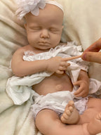 Image of Reborn Baby Dolls Loulou Boy/Girl 18Inch Bebê Reborn De Silicone