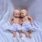 Image of Reborn Baby Dolls 17 Inch Silicone Body Reborn Baby Doll Waterproof