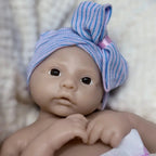 Image of Reborn Baby Dolls 45Cm Open Mouth Meadow Solid Silicone Bébé Reborn