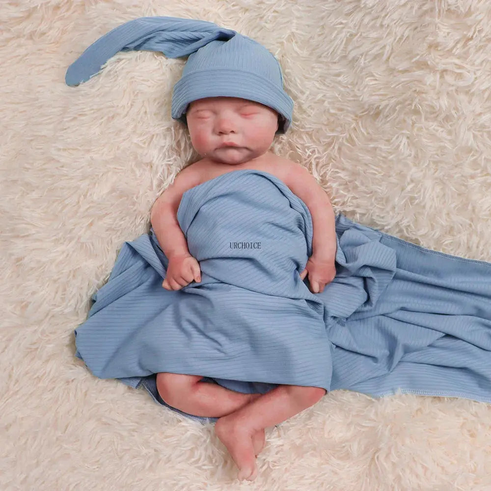 Image of Reborn Baby Dolls Reborn Corpo De Silicone 18'' Boy Full Body