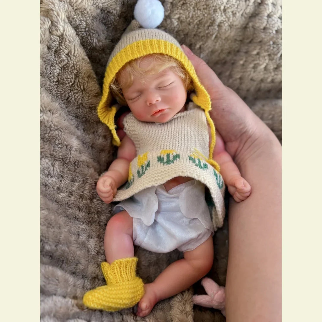 Image of Reborn Baby Dolls 10Inch Can Open Mouth Full Body Silicone Reborn