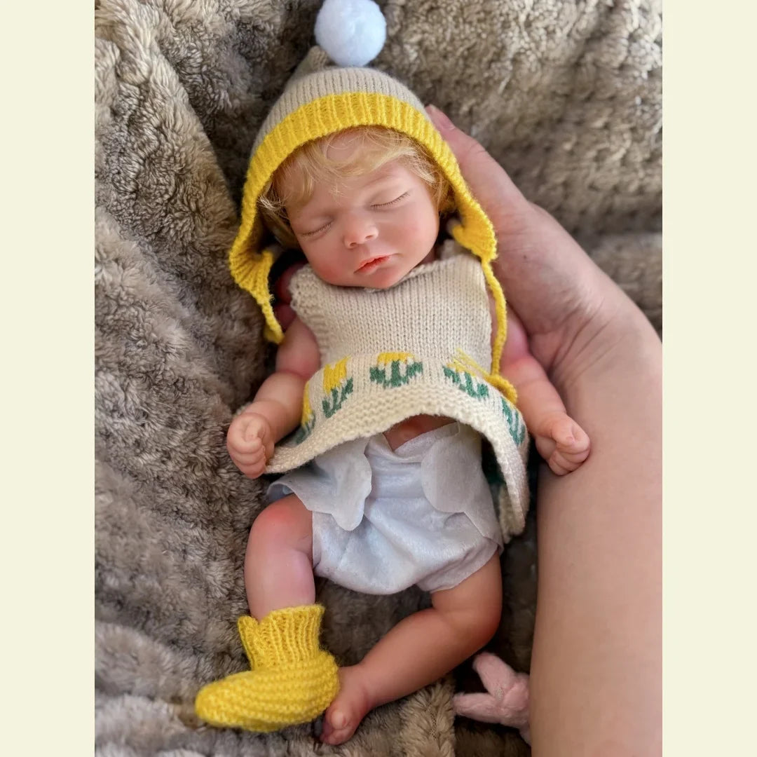 Image of Reborn Baby Dolls 10Inch Can Open Mouth Full Body Silicone Reborn