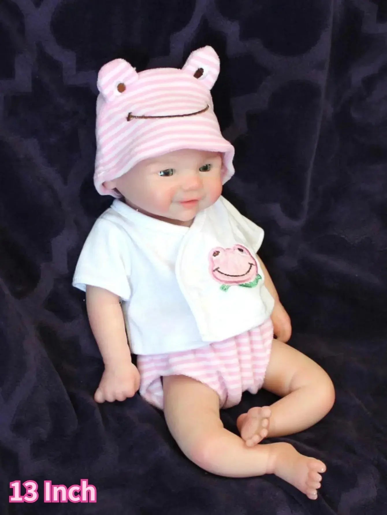 Image of Reborn Baby Dolls 13 Inch Vivienne Silicone Bebe Newborn Baby Doll