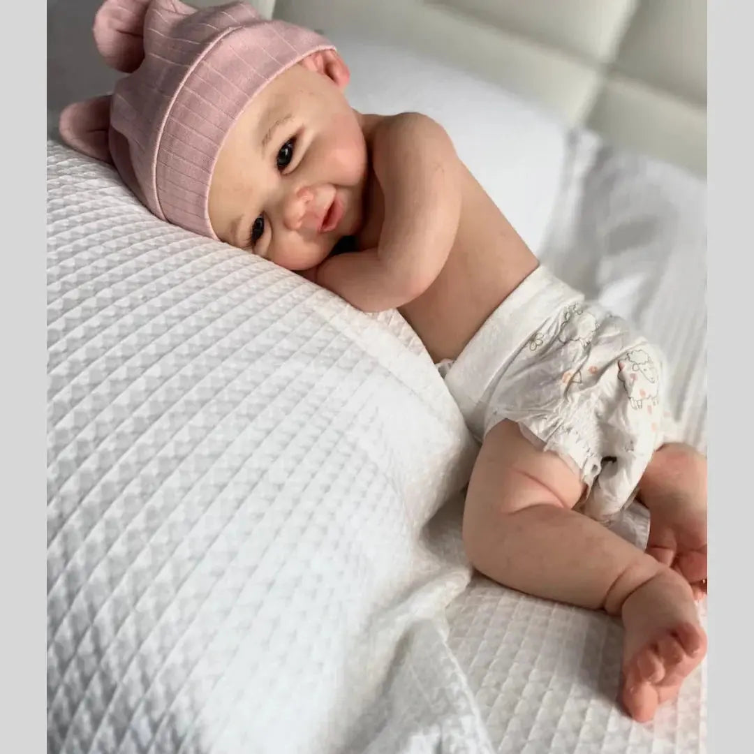 Image of Reborn Baby Dolls 43-45Cm Can Open Mouth Vivienne Washable Soft