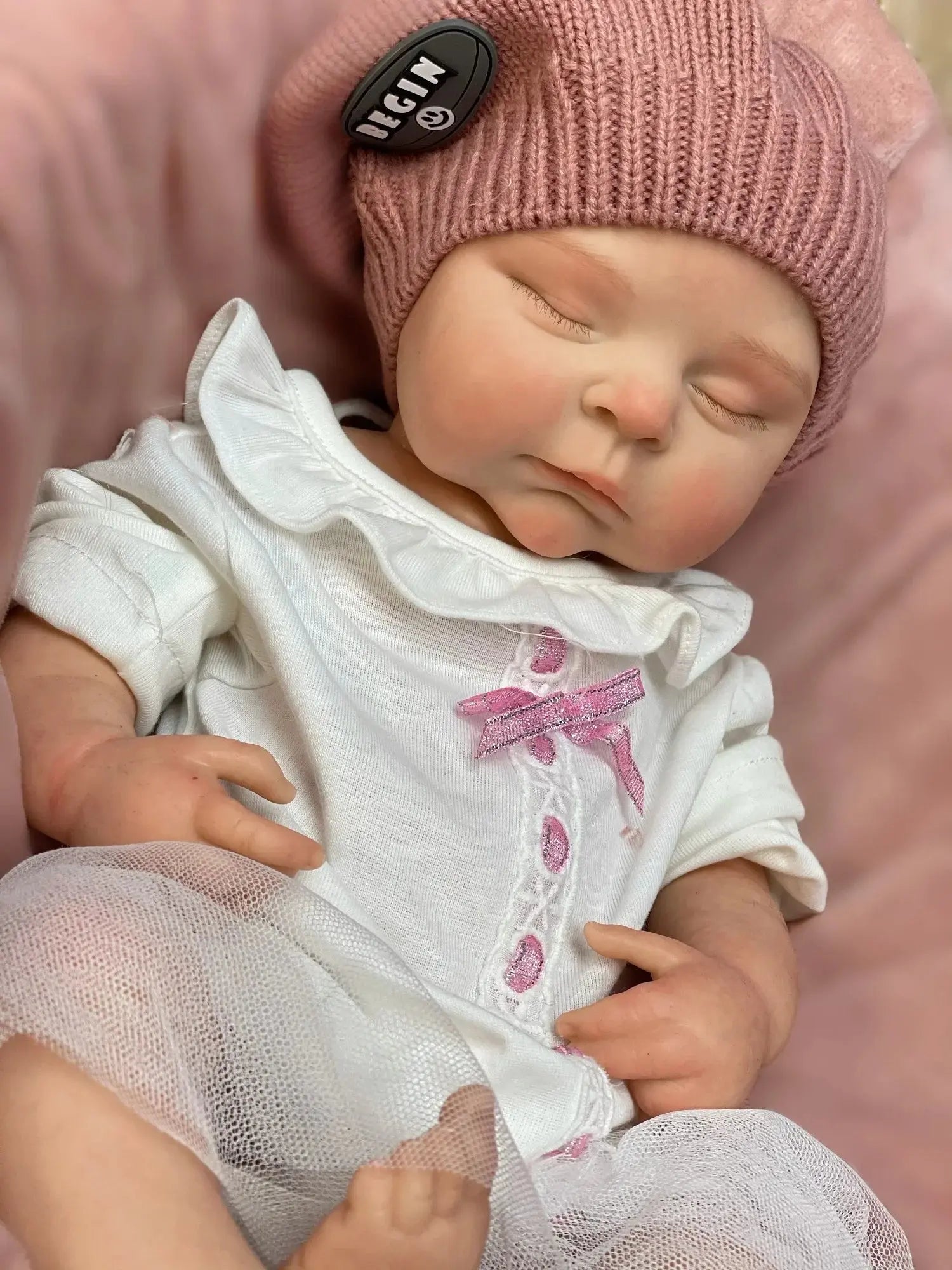 Image of Reborn Baby Dolls 45Cm Peaches Solid Silicone Bebe Reborn Girls With
