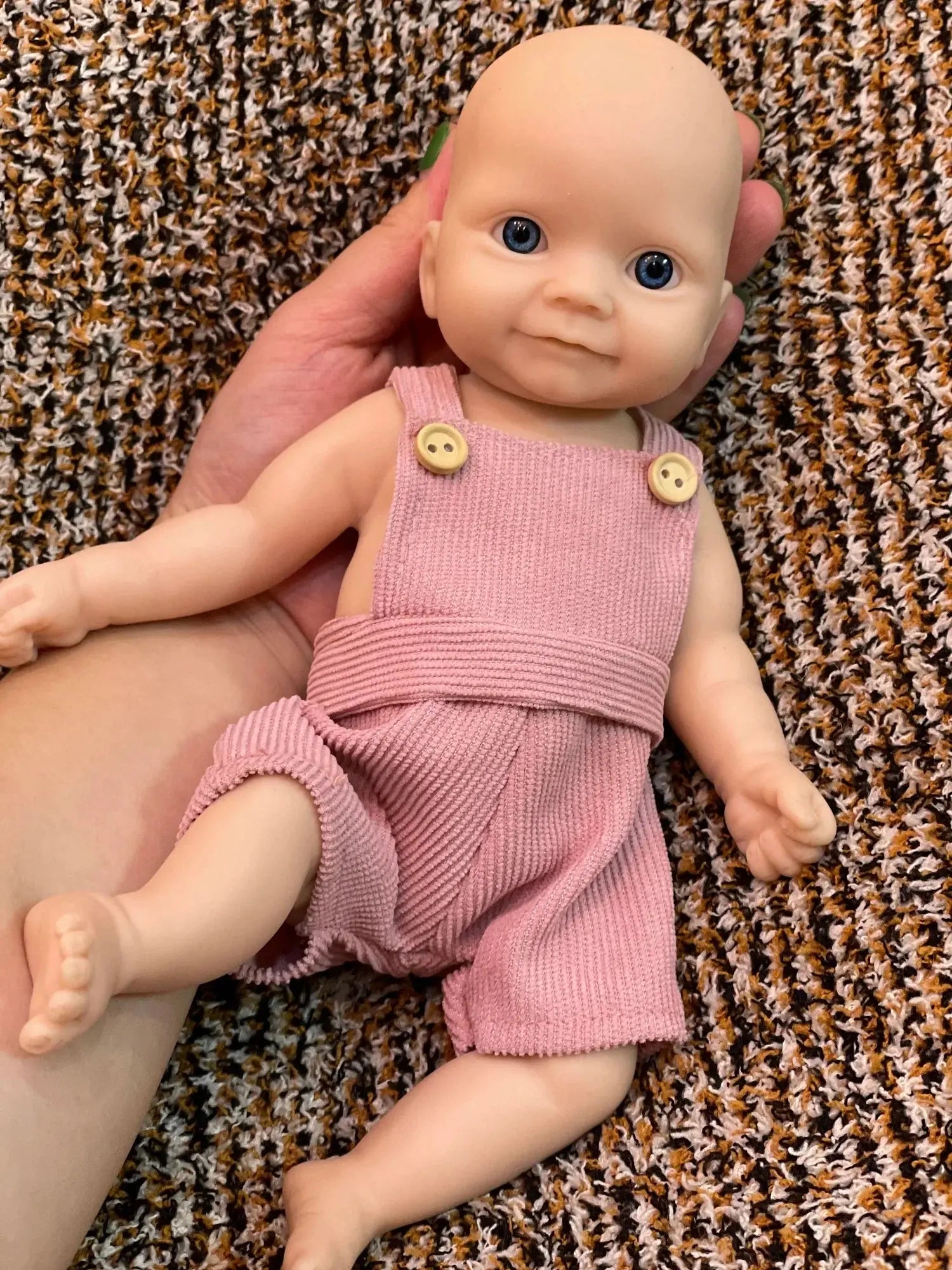 Image of Reborn Baby Dolls Can Open Mouth 26Cm Unpainted Waterproof Solid