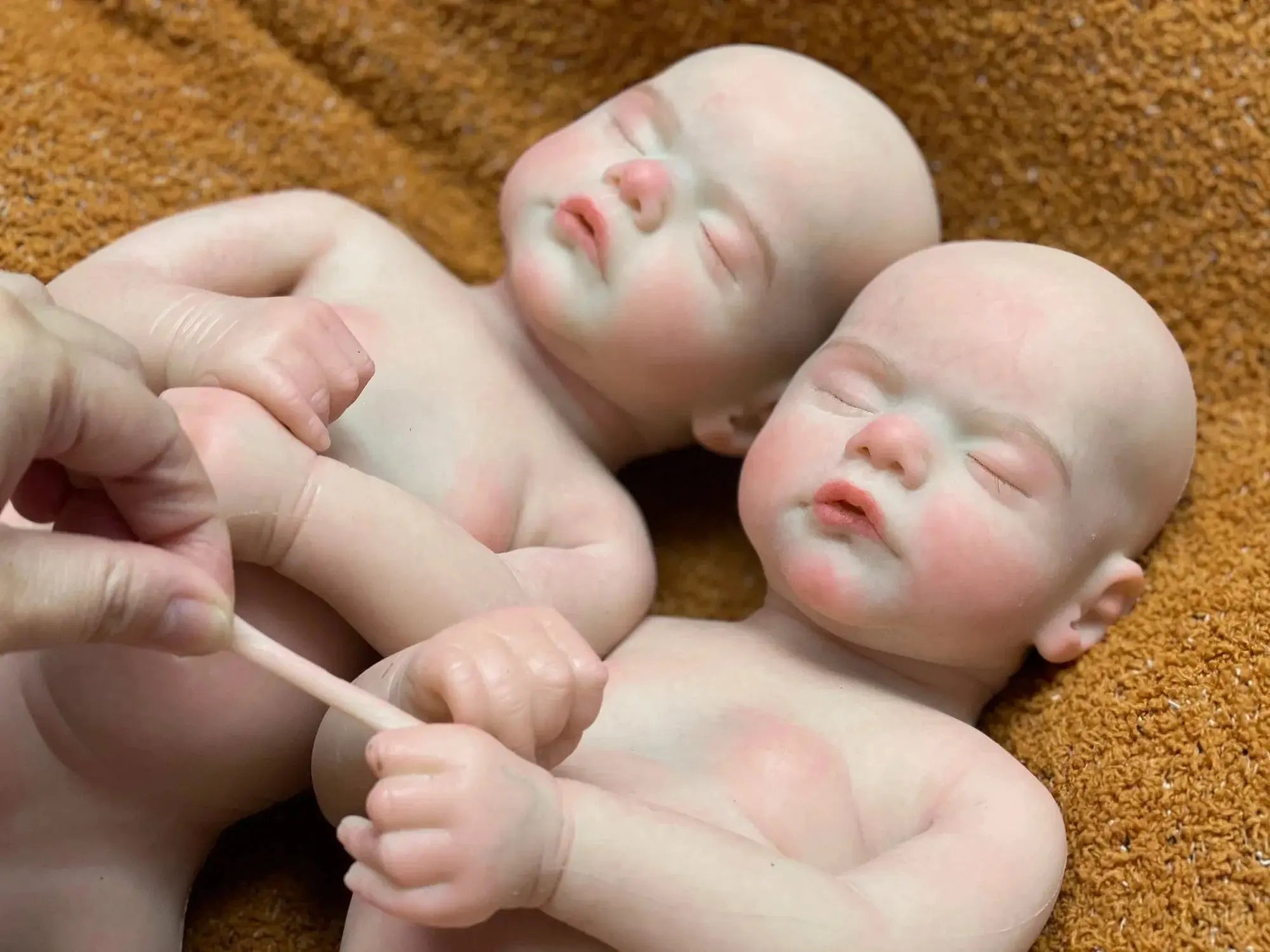 Image of Reborn Baby Dolls Can Open Mouth 45Cm Twins Sam Reborn Baby Girl And