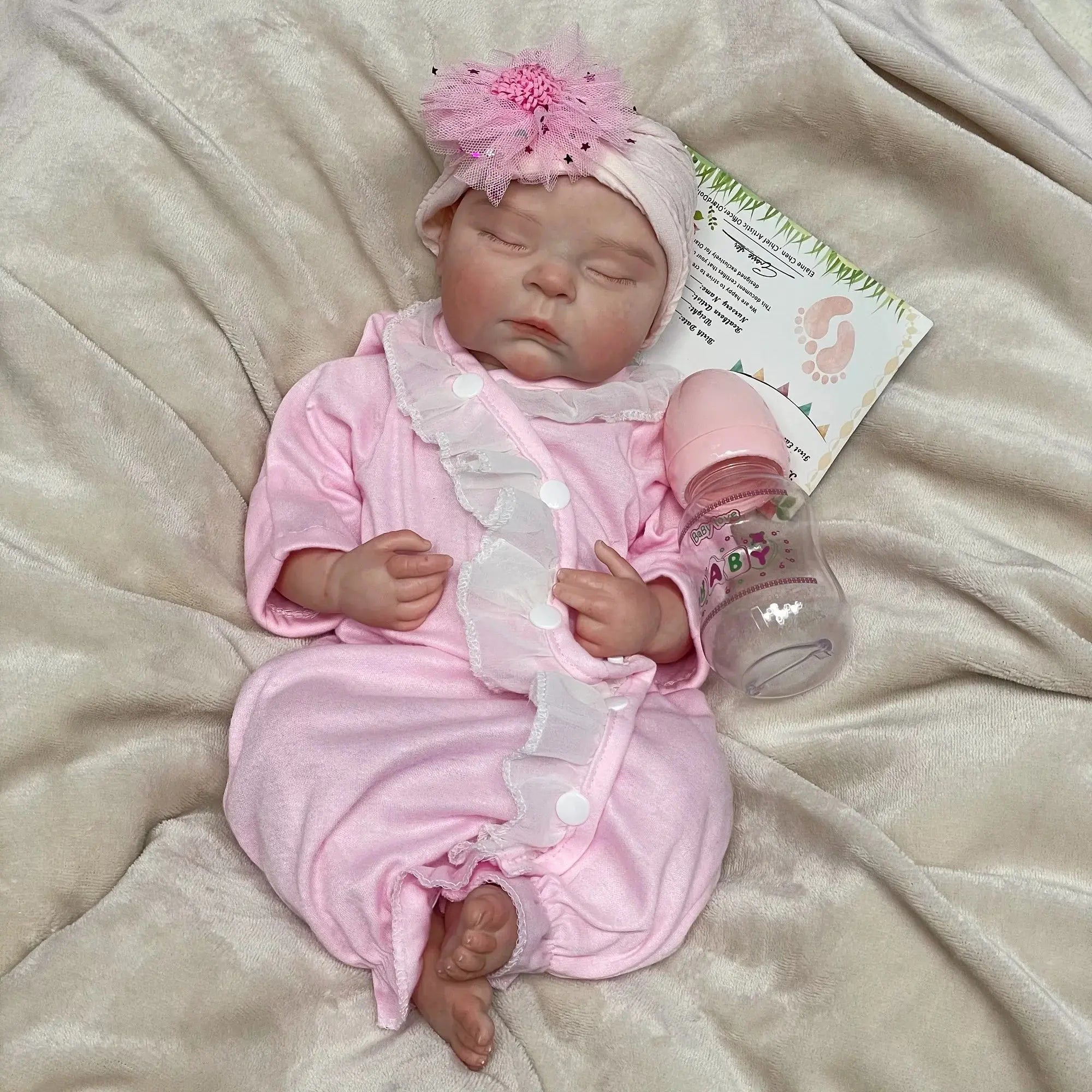 Image of Reborn Baby Dolls 33Cm&45Cm Silicone Girl Peaches Bebê Reborn