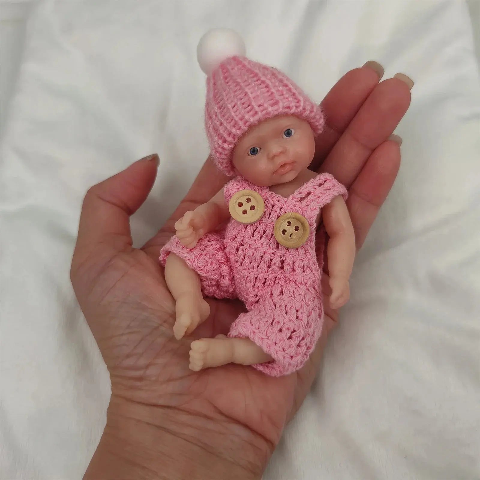 Image of Reborn Baby Dolls Mini Reborn Baby Dolls Sleeping Silicone Full Body