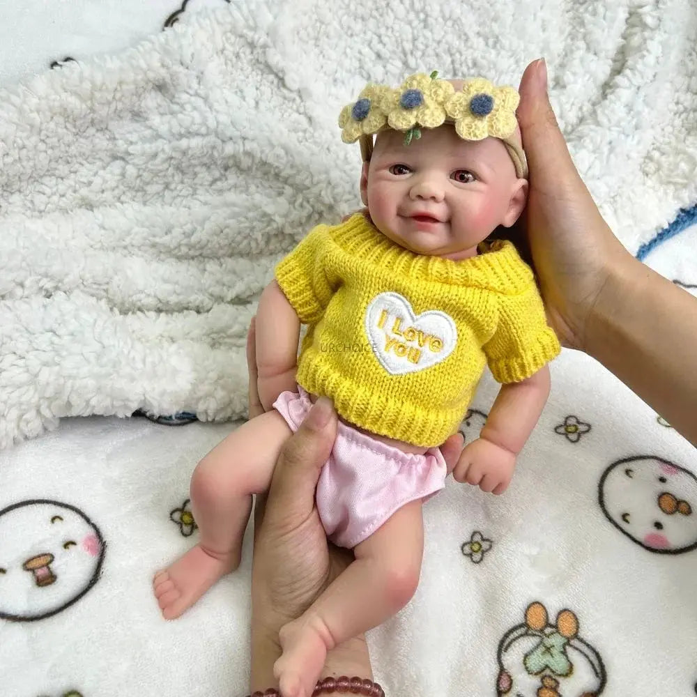 Image of Reborn Baby Dolls 12Inch Preemy Baby Girl Vivienne Full Body Soft