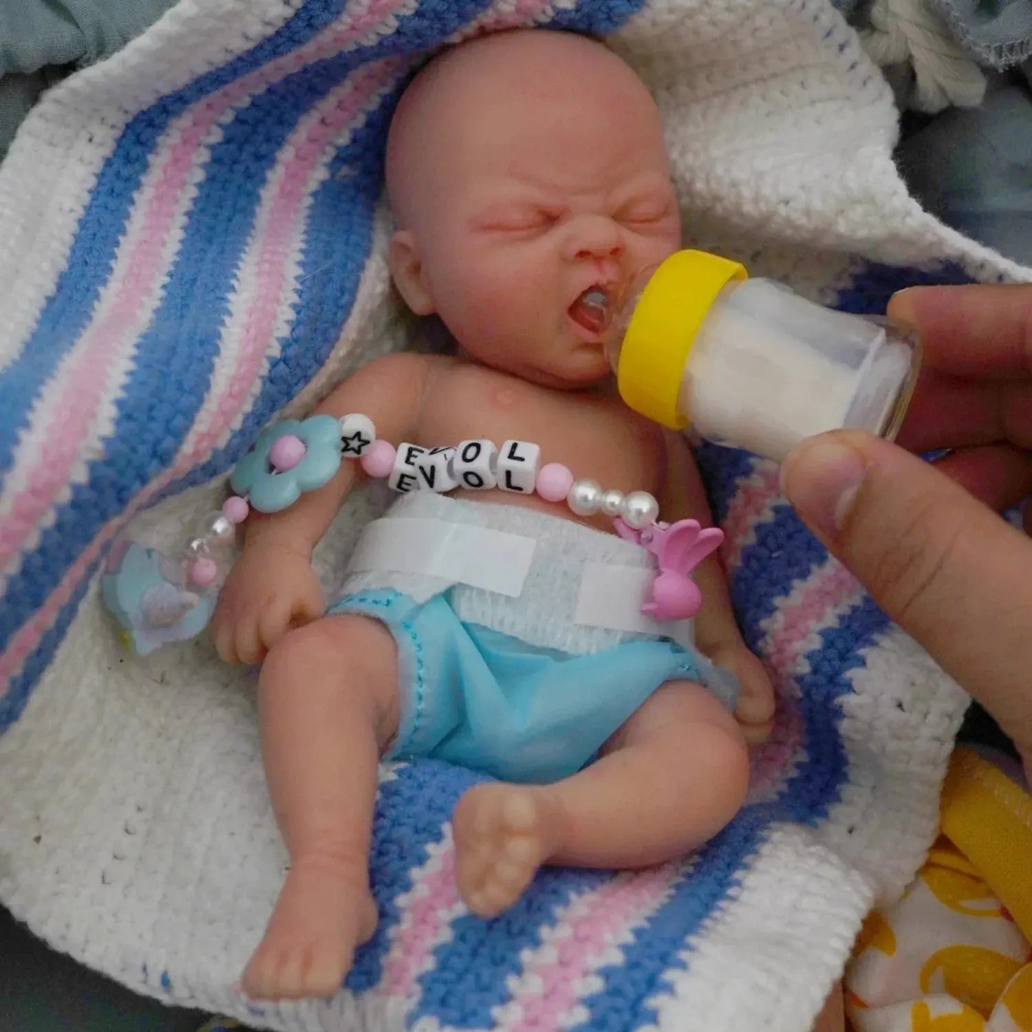 Image of Reborn Baby Dolls 7" Girl Micro Preemie Full Body Silicone Baby Doll