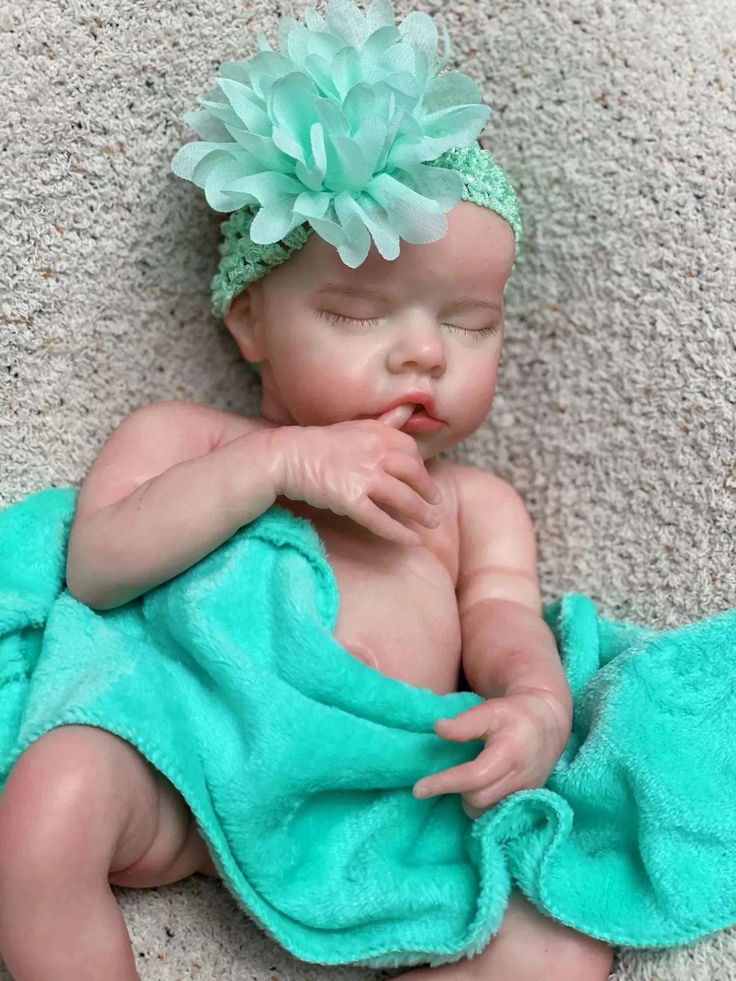 Image of Reborn Baby Dolls 40Cm Twins B Solid Silicone Bebe Reborn Girl With