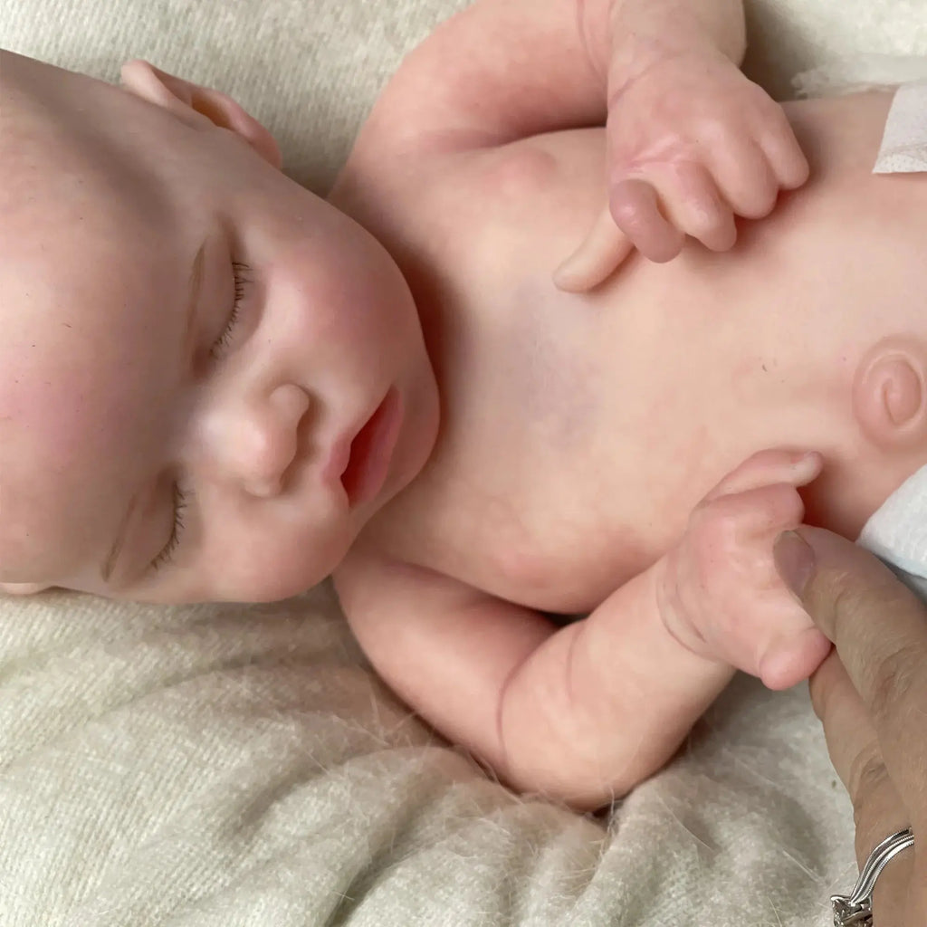 Image of Reborn Baby Dolls 17Inch Twins A Full Solid Silicone Bebe Reborn 3D