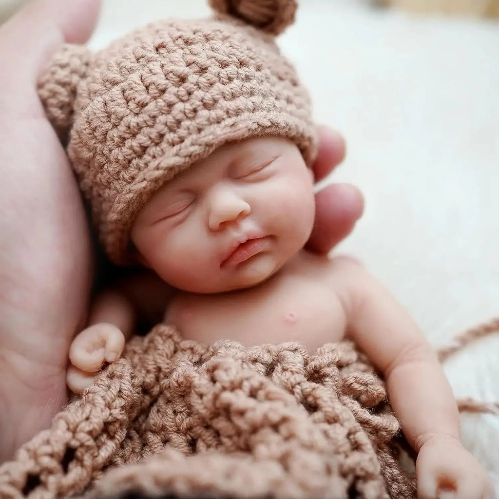 Image of Reborn Baby Dolls Reborn Baby Doll 7 Inch Silicone Doll Girl Bella