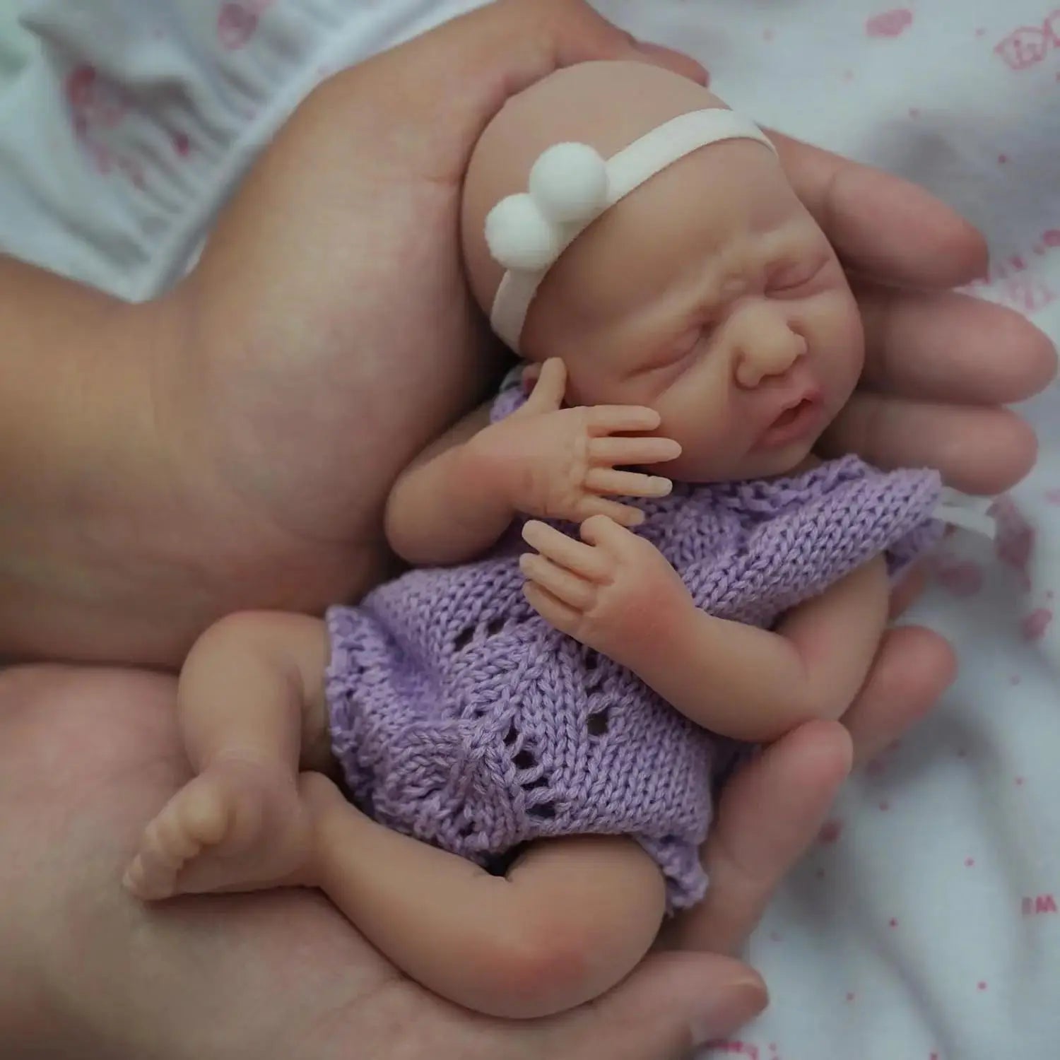 Image of Reborn Baby Dolls 7 Inch Full Body Silicone Doll Boy Mini Realistic