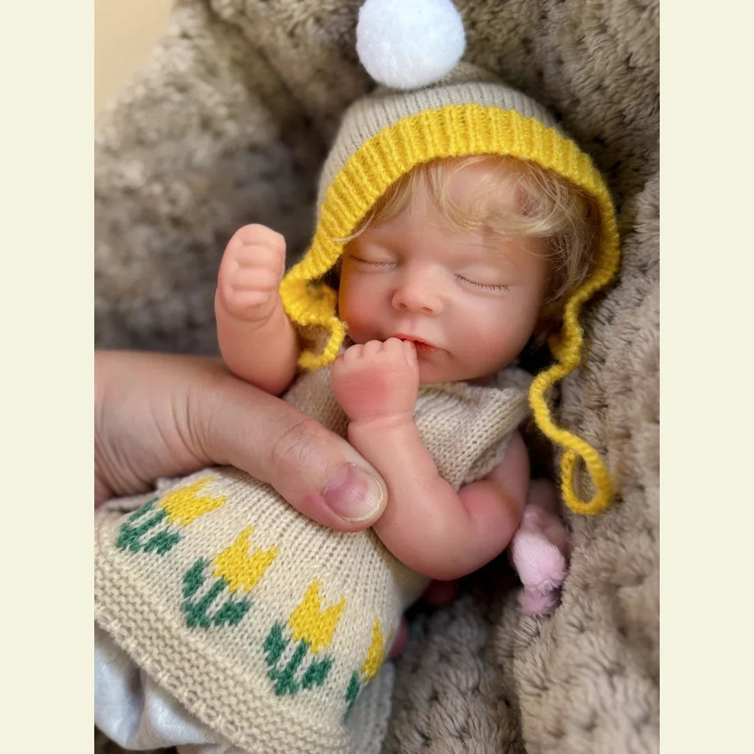 Image of Reborn Baby Dolls 10Inch Can Open Mouth Full Body Silicone Reborn