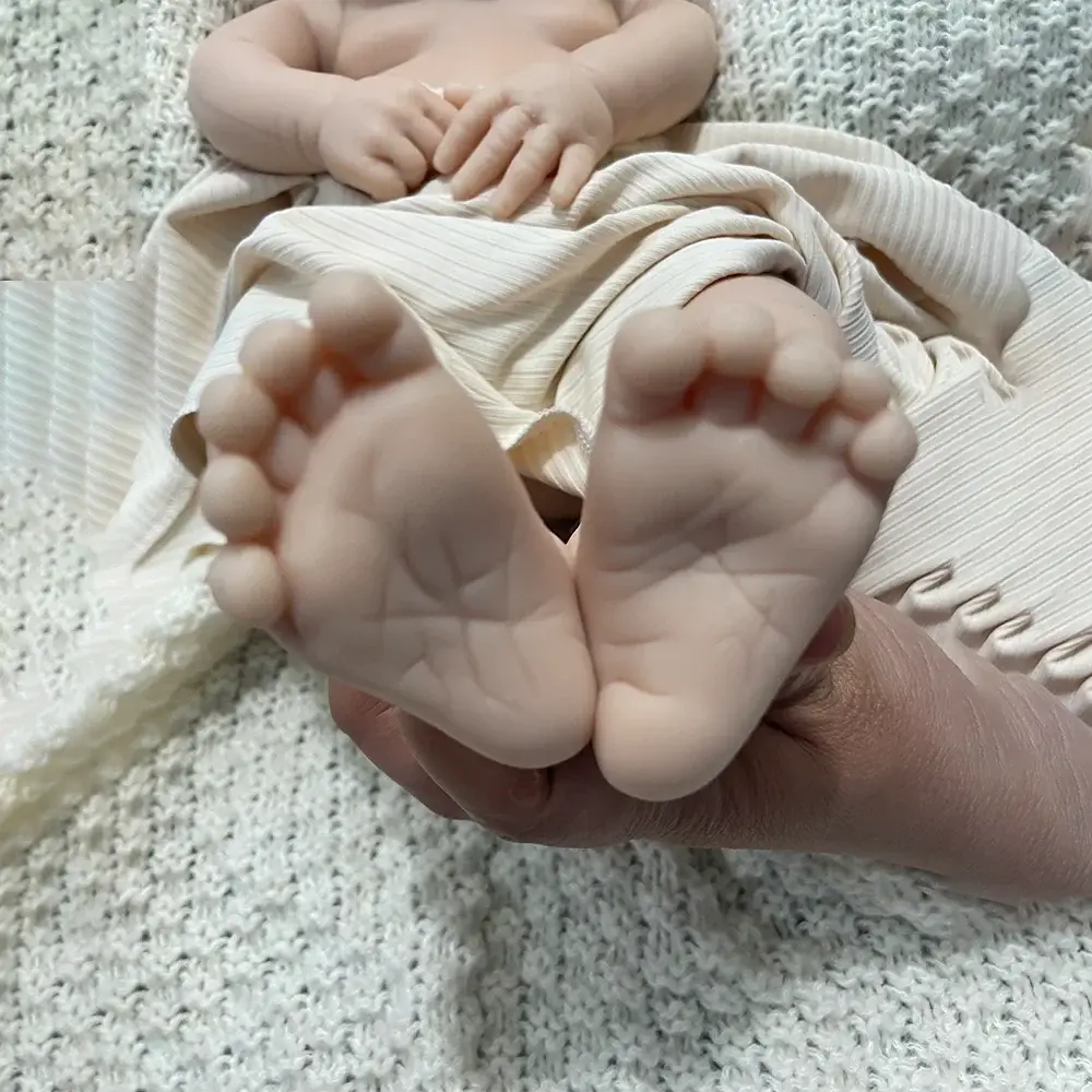 Image of Reborn Baby Dolls 18 Inch Unpainted Cute African Skin Newborn Baby